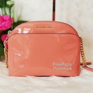 Michael Kors Emmy Dome MD Peach Crossbody